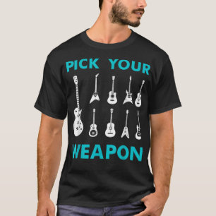 Funny Plektrum Your Weapon Vintag Music 847 T-Shirt