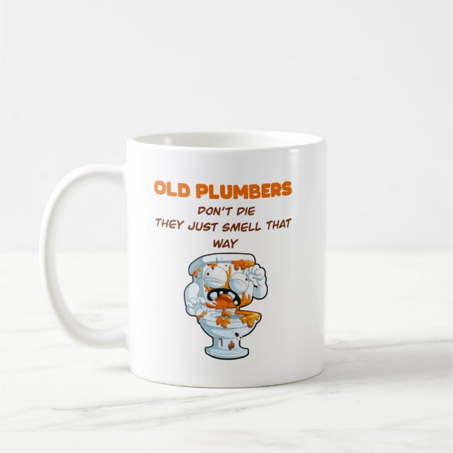 Funny Plumber Coffee Tasse (Links)