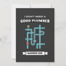 Funny Plumber Feiertagskarte