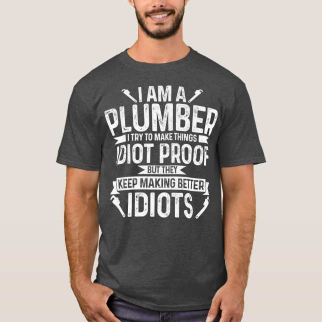 Funny Plumber Gifts  Apparel Premium T-Shirt (Vorderseite)