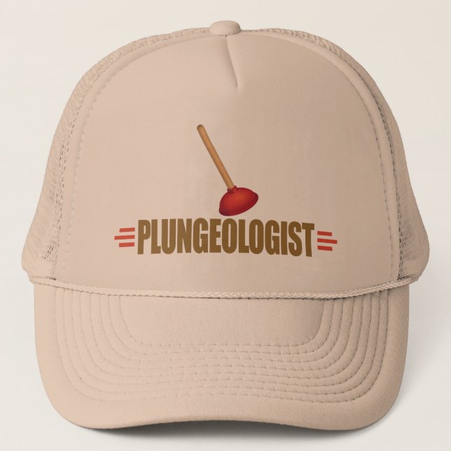 Funny Plumber Truckerkappe (Vorderseite)