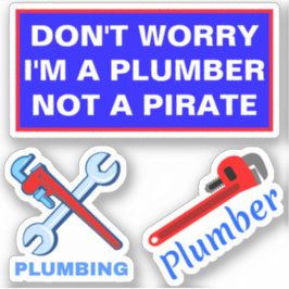 Funny Plumbing Sprichwort Aufkleber