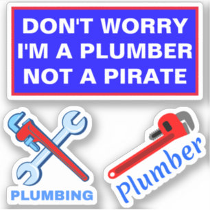 Funny Plumbing Sprichwort Aufkleber