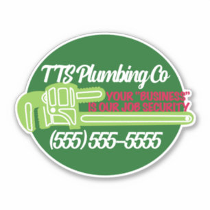 Funny Plumbing Werbung Toilette Spaß Aufkleber