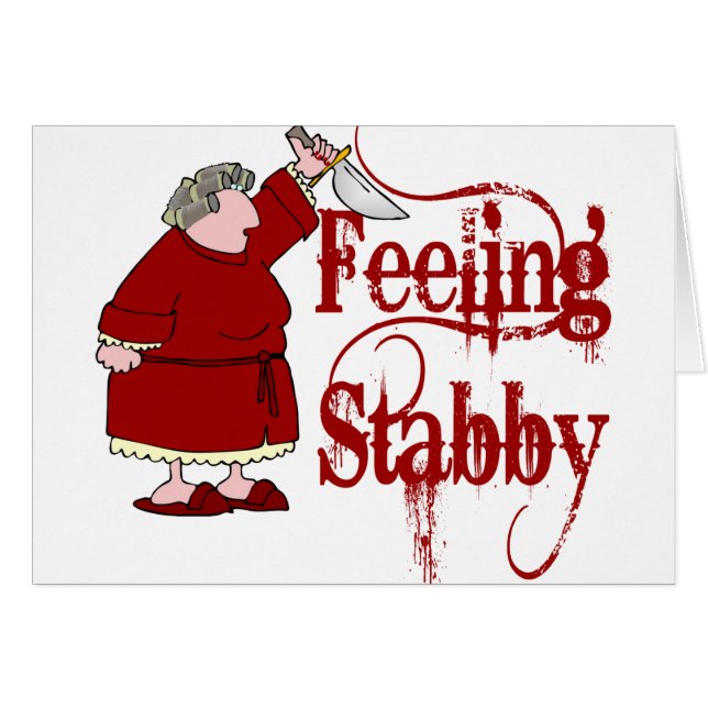 Funny PMS Stabby (Vorderseite (Horizontal))