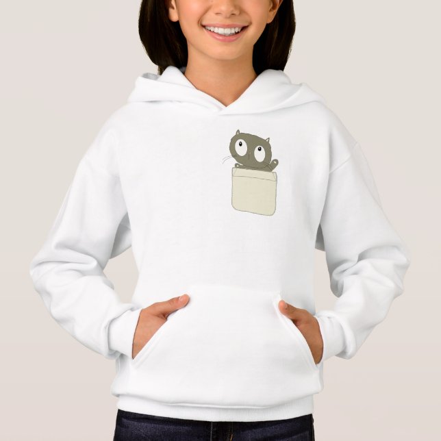 FUNNY POCKET CAT-T - SHIRT FÜR KINDER (Vorderseite)