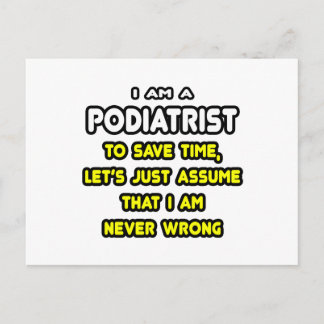 Funny Podiatrist T - Shirt und Geschenke Postkarte