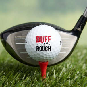 Funny Poetic Duff im Rough Golfball
