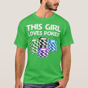 Funny Poker Designs für Girls Kinder Spielspazierw T-Shirt