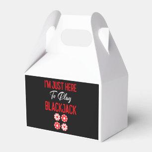 Funny Poker Ich bin nur hier um Blackjack zu pfl Geschenkschachtel