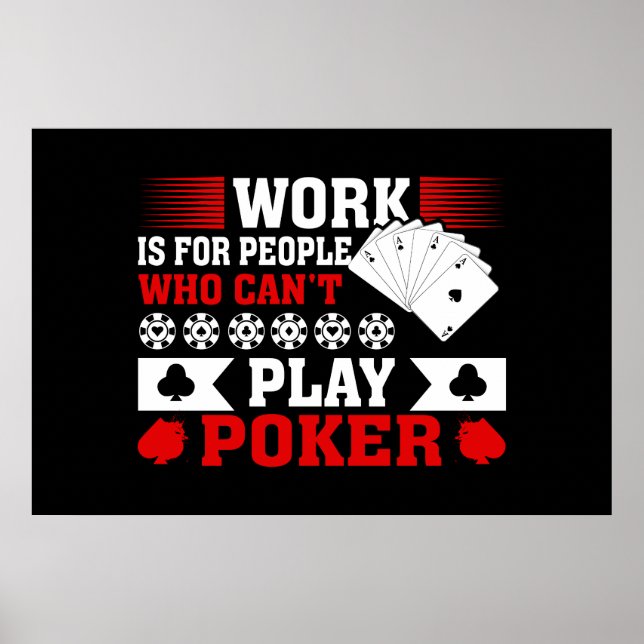 Funny Poker Kunstmuseum Spielzimmer Casino Poster (Vorne)
