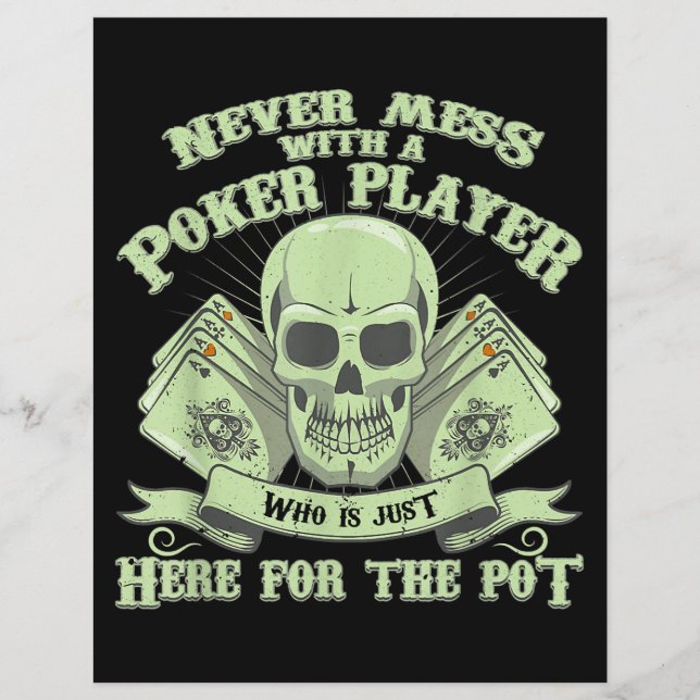 Funny Poker | Nie mit dem Poker-Player durchstöber (Vorderseite)