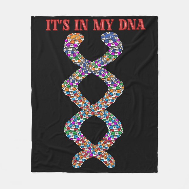 Funny Poker Player gibt Texas Holdem Casino Poker Fleecedecke (Vorderseite)