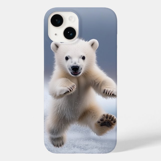 Funny Polar Bear Cub Case-Mate iPhone Hülle (Rückseite)