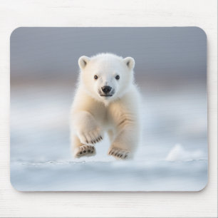Funny Polar Bear Cub Mouse Pad Mousepad