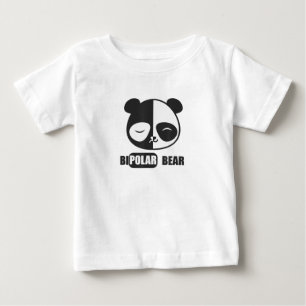 Funny Polar Bear Painting for Animal Lover Baby T-shirt