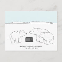 Funny Polar Bear Picture Cartoon Cub Job