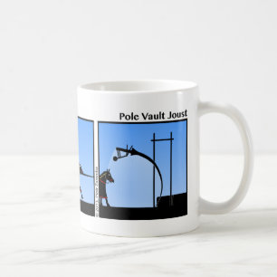 Funny Pole Vault Joust Stickman Tasse - 100