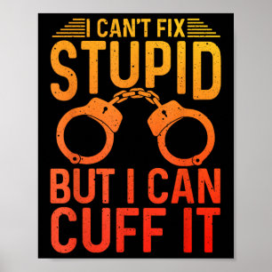 Funny Police Art for Men Women Policeman Polizist  Poster