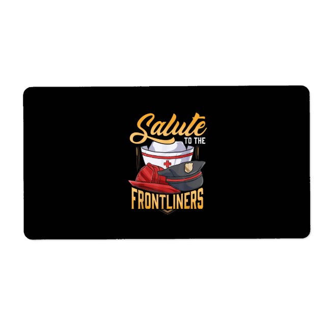 Funny Police Firefighter Frontliner Nurse Geschenk (Vorne)