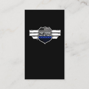 Funny Police Officer Pension Legende ist erschöpf Visitenkarte