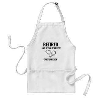Funny Police Retirement Schürze