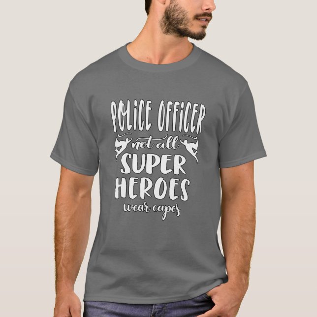 Funny Policeman Sprichwort Police Officer T-Shirt (Vorderseite)