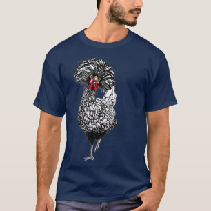 Funny Polish Chicken Backyard Hühnercoop Farm T-Shirt