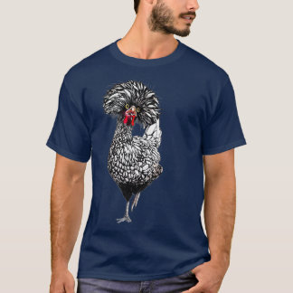 Funny Polish Chicken Backyard Hühnercoop Farm T-Shirt