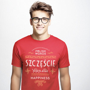 Funny Polish Sprachgeschenke Glück T-Shirt