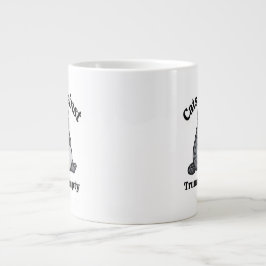 Funny Political Cat Anti-Trump Coffee Gift Dad Mom Jumbo-Tasse