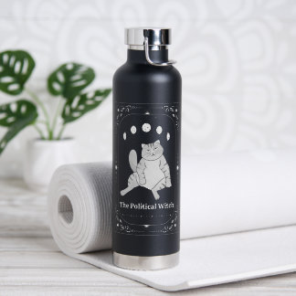 Funny Political Cat Feminist Gift Liberal Democrat Trinkflasche