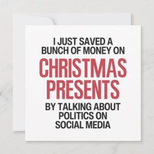 Funny Political Christmas Feiertagskarte