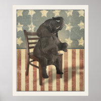 Funny Political GOP Elephant übernimmt den Vorsitz