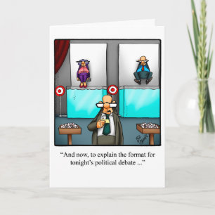 Funny Political Humor Grußkarte Karte