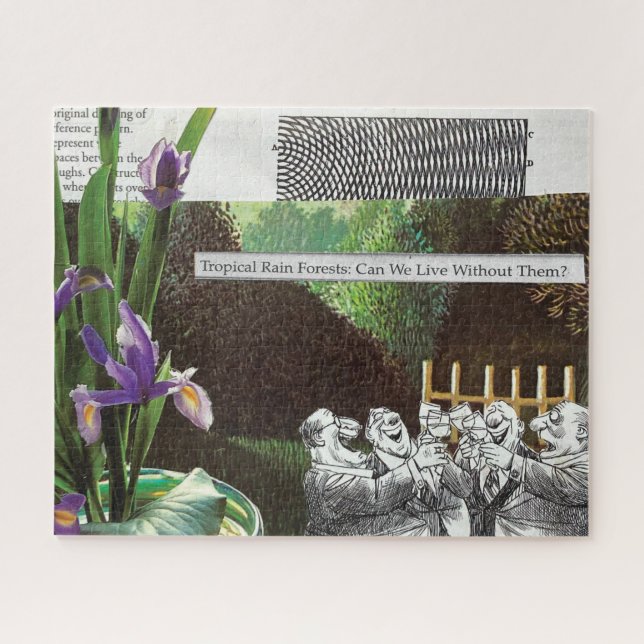 Funny Political Joest Forest Climate Change Satire Puzzle (Horizontal)