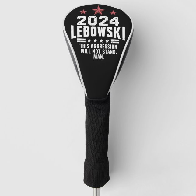 Funny Political Lebowski Wahl 2024 Golf Headcover (Vorderseite)