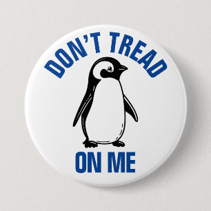Funny Political Meme Penguin Tariff Button
