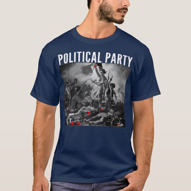 Funny Political Party French Revolution Bee T-Shirt (Vorderseite)