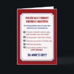 FUNNY POLITICALLY CORRECCALLY BIRTHDAY KARTE<br><div class="desc"></div>