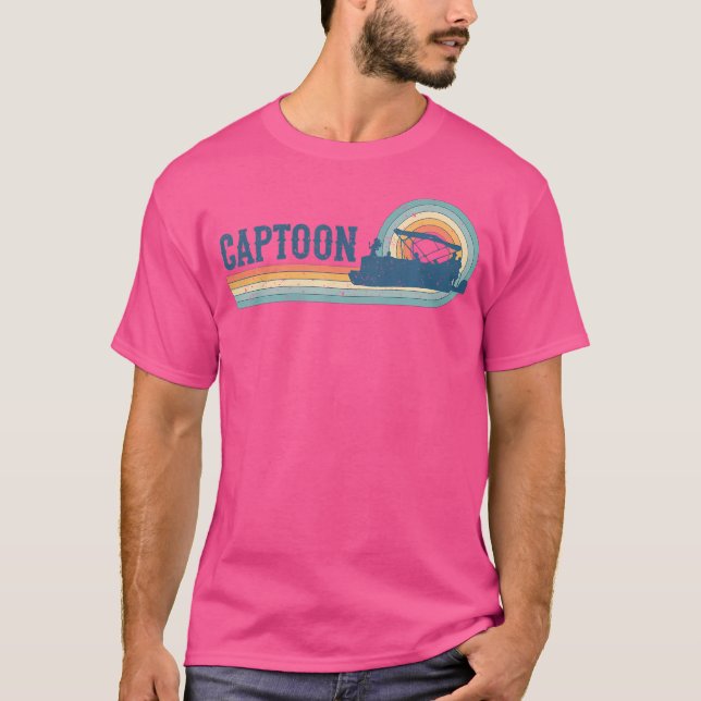 Funny Pontoon Boating Captoon Tritoon Captain Pont T-Shirt (Vorderseite)