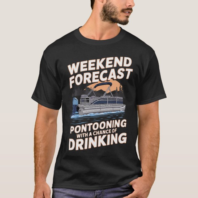 Funny Pontoon Captain Art For Men Women Pontoon Bo T-Shirt (Vorderseite)