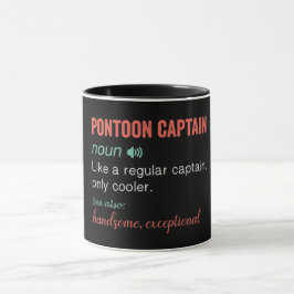 Funny Pontoon Captain Definition Tasse
