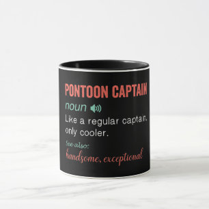 Funny Pontoon Captain Definition Tasse