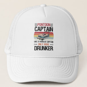Funny Pontoon Captain Pontooning Geschenk Truckerkappe