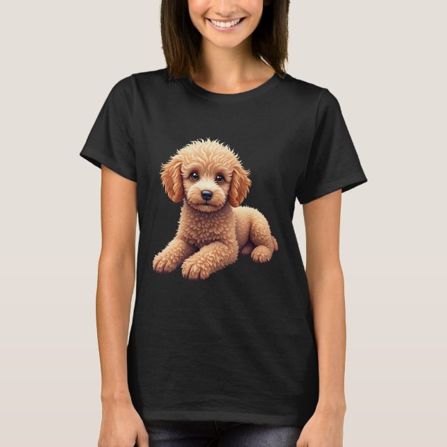 Funny Poodle Animal Lover Dogs Graphic Cute Dog Ow T-Shirt (Vorderseite)
