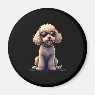 Funny Poodle Animal Lover Hunde Graphic Niedlich D Magnet