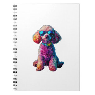 Funny Poodle Animal Lover Hunde Graphic Niedlich D Notizblock