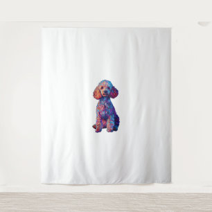 Funny Poodle Animal Lover Hunde Graphic Niedlich D Wandteppich