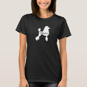 Funny Poodle Liebe Paw T-Shirt